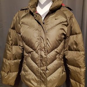 Women's Nike down filled puffer coat